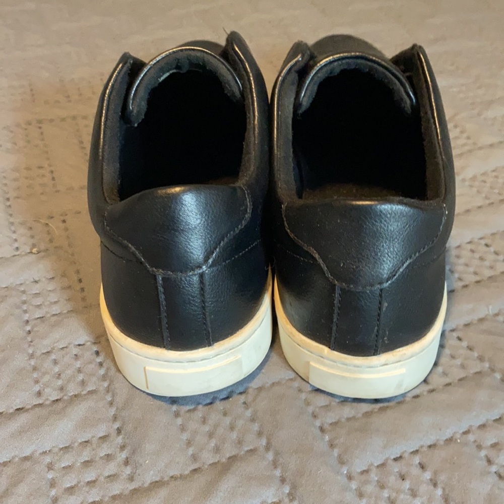 Aldo : Black Leather Sneaker - Size 6 - Picture 3 of 10